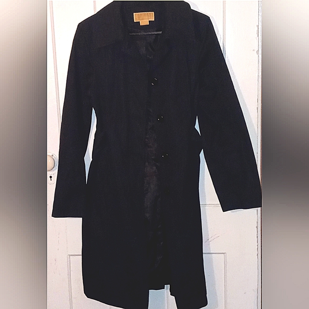 MICHAEL MICHAEL KORS BLACK TRENCH COAT